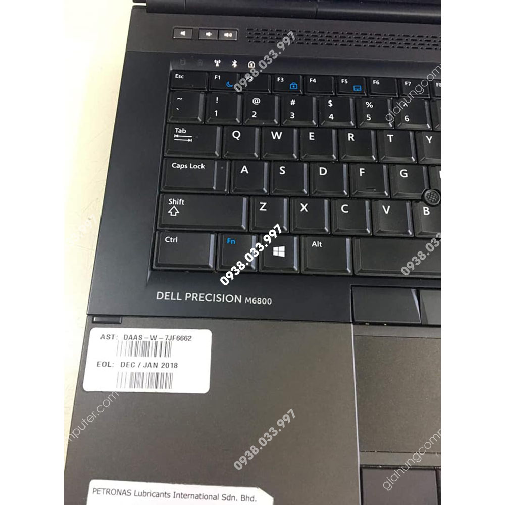 Laptop cũ Dell Precision M6800 Core i7 4810MQ RAM 16GB SSD 256GB K3100 HDD 1.000Gb 17.3''- GH339