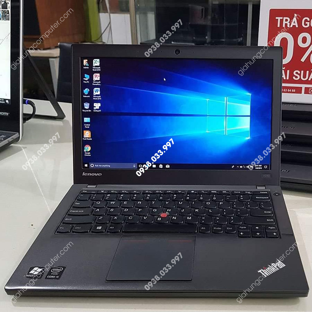 Laptop cũ Lenovo Thinkpad X240 Vore i5-4300 Ram DDR3 4GB SSD 128gb 12.5" - GH337