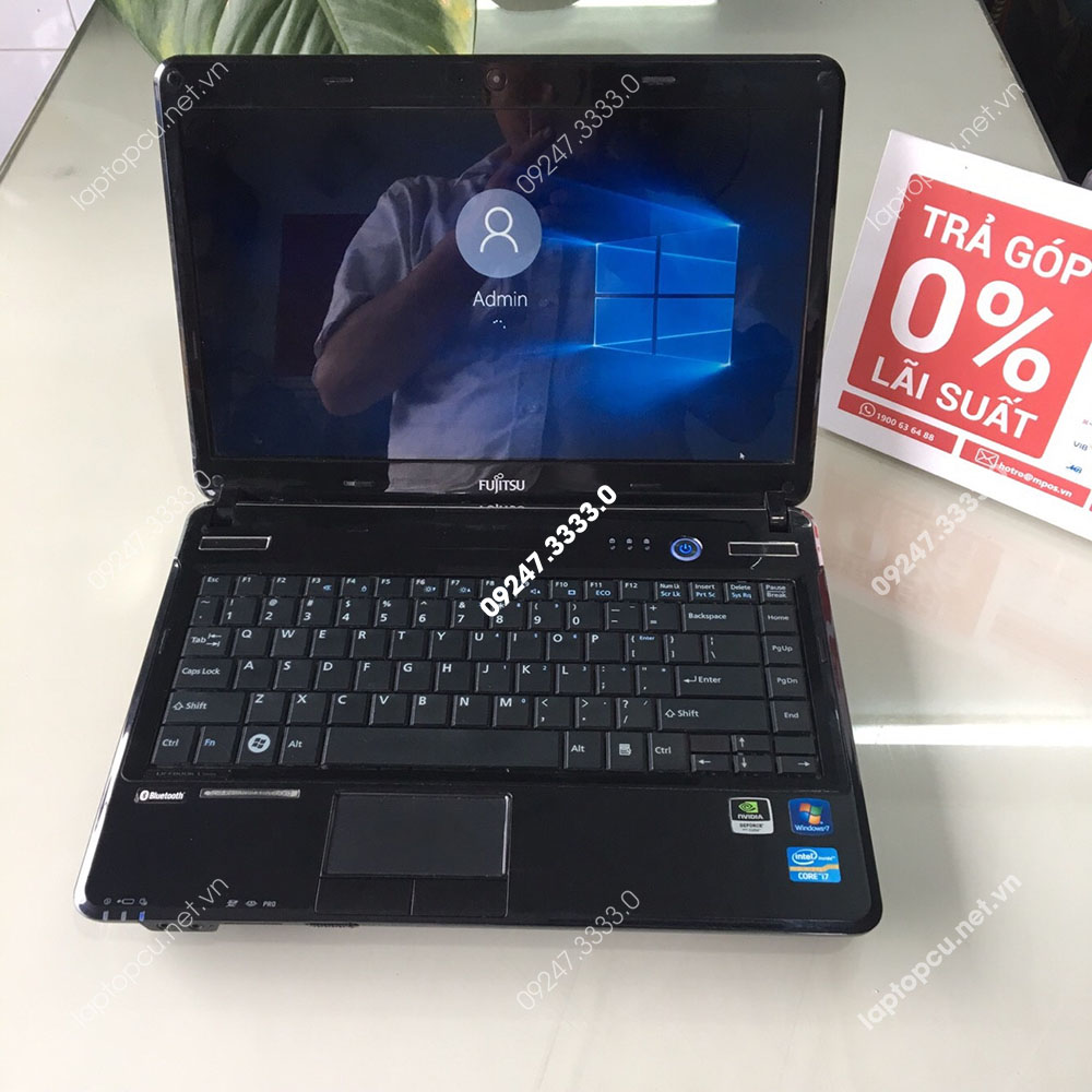 Laptop Fujitsu cũ Core i7 2620M RAM 4GB SSD 128GB MÀN HÌNH 14"
