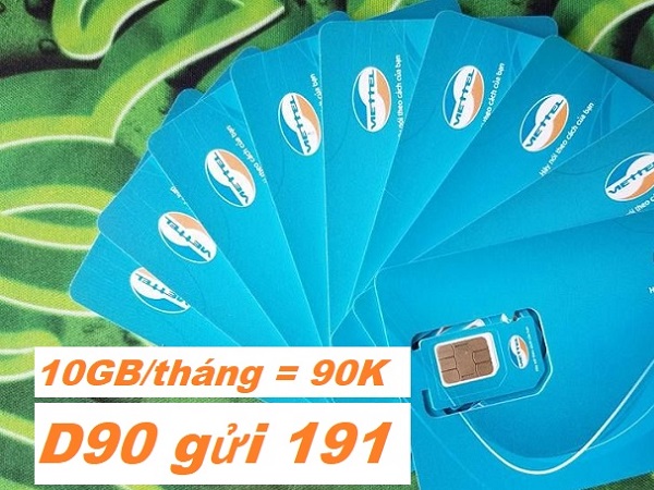Viettel tung gói Data 10GB chỉ 90k/tháng - Hết 10GB, hạ băng thông 128Kbps