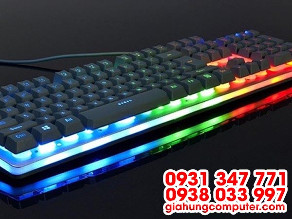 BÀN PHÍM AJAZZ RHINO GIẢ CƠ CHUYÊN GAME CÓ LED 7 MÀU