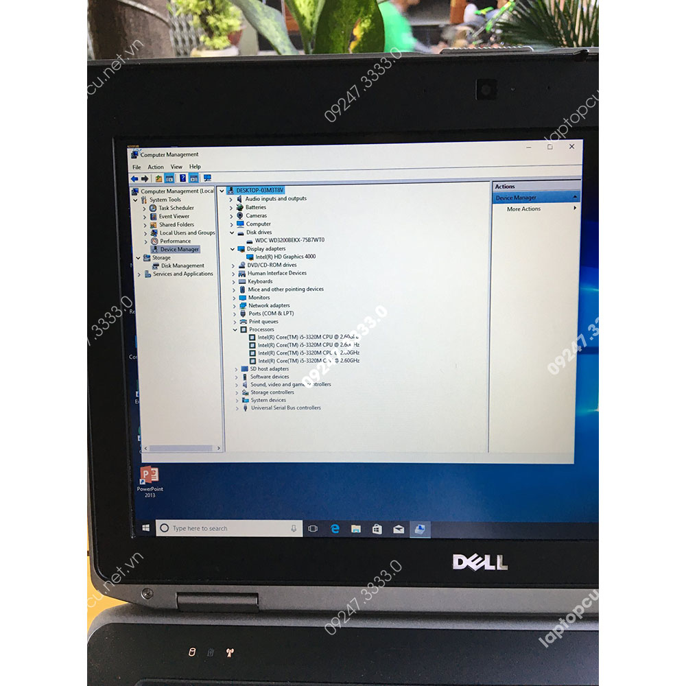 Laptop cũ Dell Latitude 6430 Core i5 3320M Ram 4Gb SSD 128Gb màn hình 14 inch