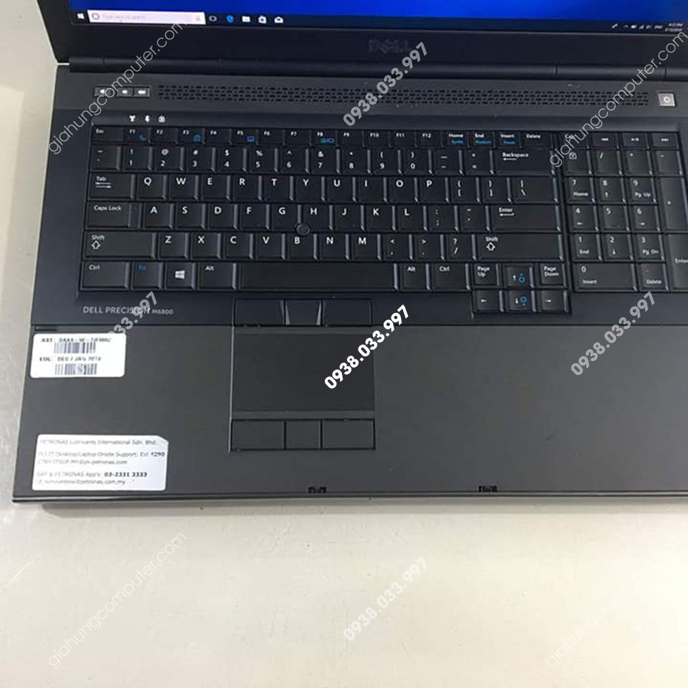 Laptop cũ Dell Precision M6800 Core i7 4810MQ RAM 16GB SSD 256GB K3100 HDD 1.000Gb 17.3''- GH339