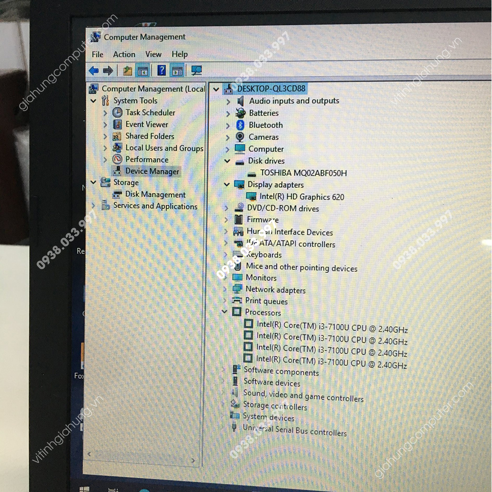 Laptop cũ HP 15-bs0xx Sig Ed. Touch 15.6" Laptop I3-7100u 2.40 GHz 1 TB 8 GB RAM Win 10