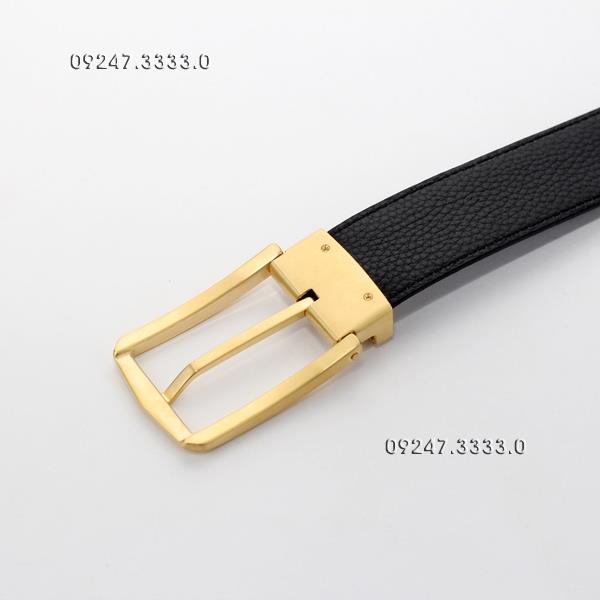 Thắt lưng nam da bò Ý (3.4cm) + đầu thép nguyên khối - PNPT11T