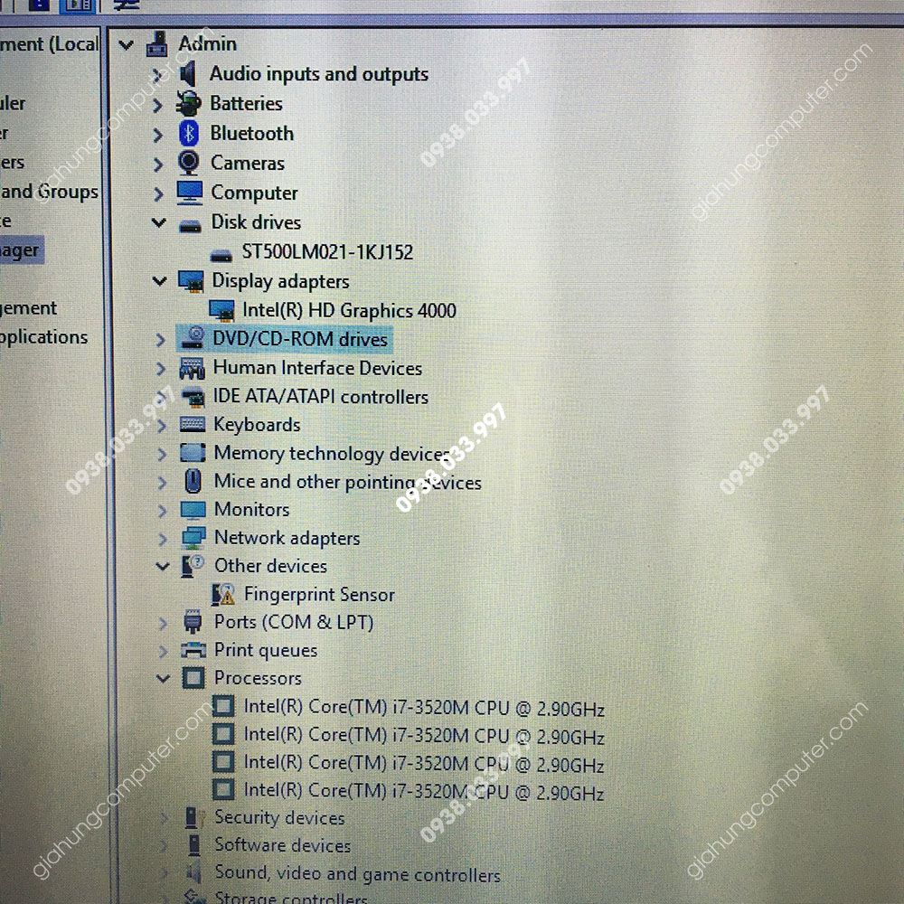 Laptop cũ Toshiba R930 Core i7-3520M 2.9GHz RAM 4GB HDD 320Gb màn hình 13.3"